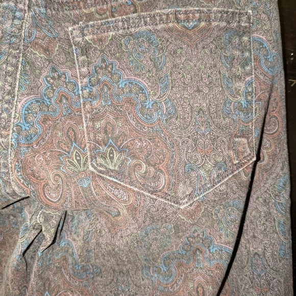 Paige Women’s Black Paisley Print Skinny Jeans - Picture 5 of 6